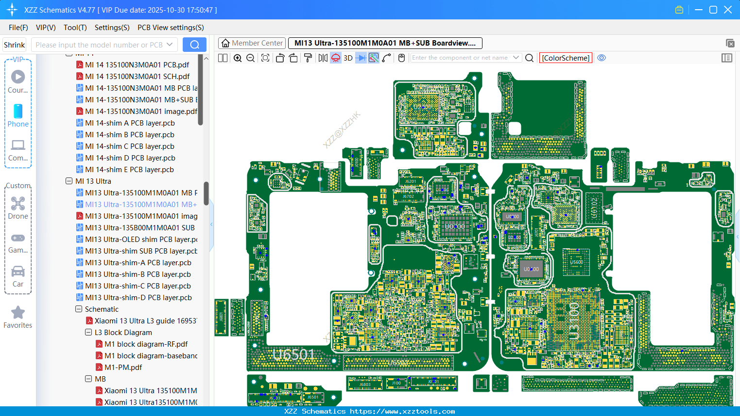 Xiaomi MI13 Ultra-135100M1M0A01 MB+SUB Boardview